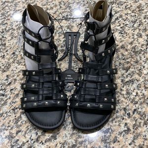 NWT TORRID Gladiator Sandals Black Size 9am